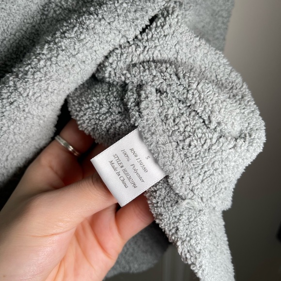 Pink Lily Teddy Sweater in Gray - Picture 4 of 5